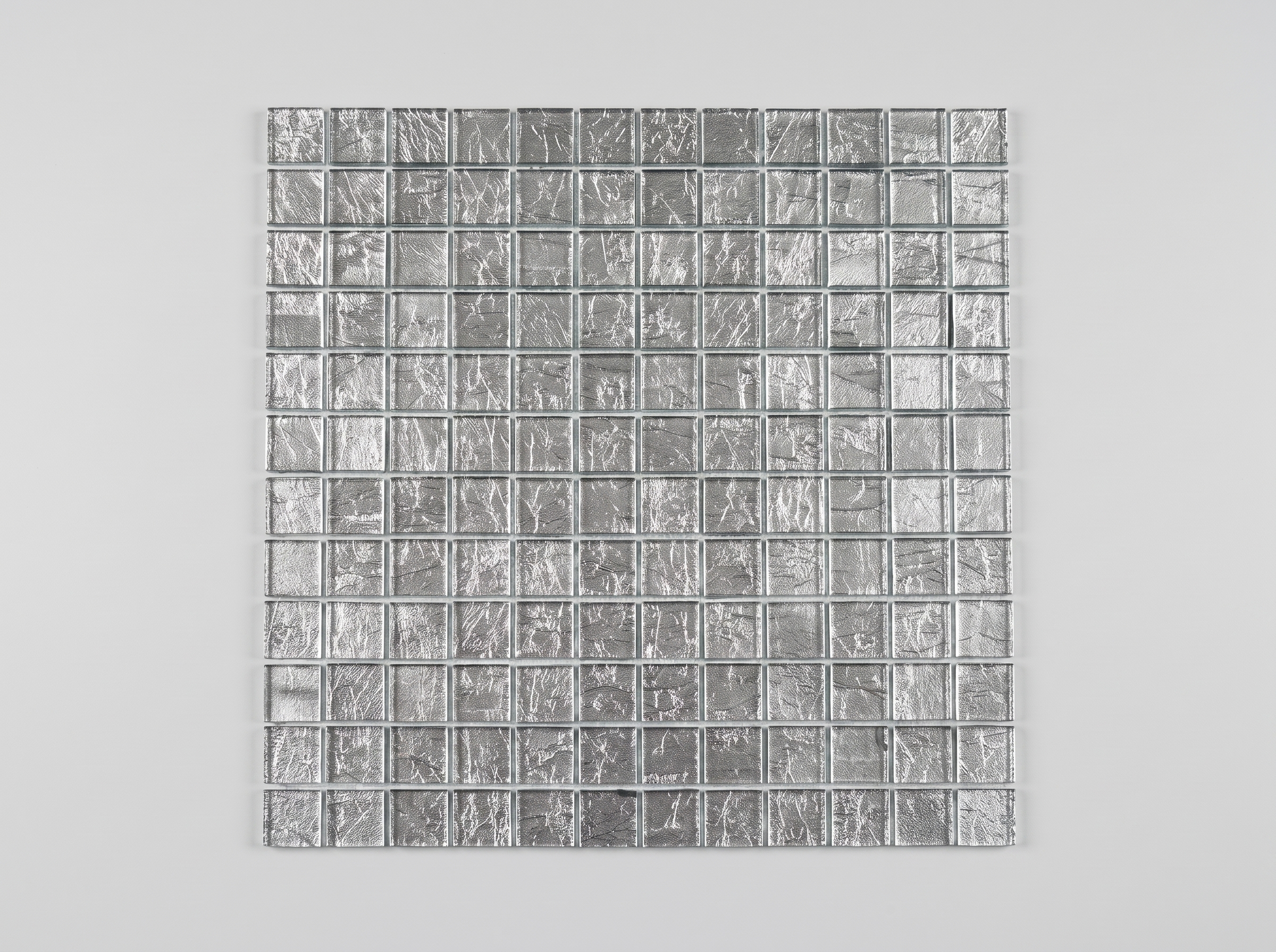 Glasmozaïek Galaxina zilver metaal effect 1 mat