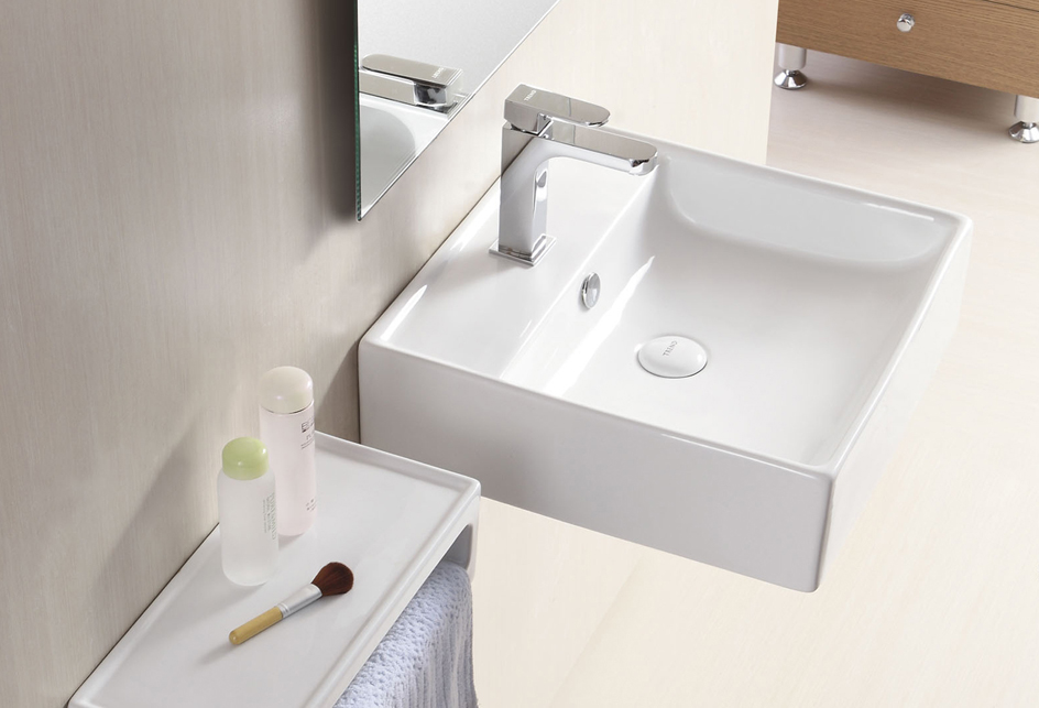 Handwaschbecken Keramikwaschbecken 46,5 x 46,5 x 13,5 cm-BEN10292 Handwaschbecken Keramikwaschbecken 46,5 x 46,5 x 13,5 cm-BEN10292