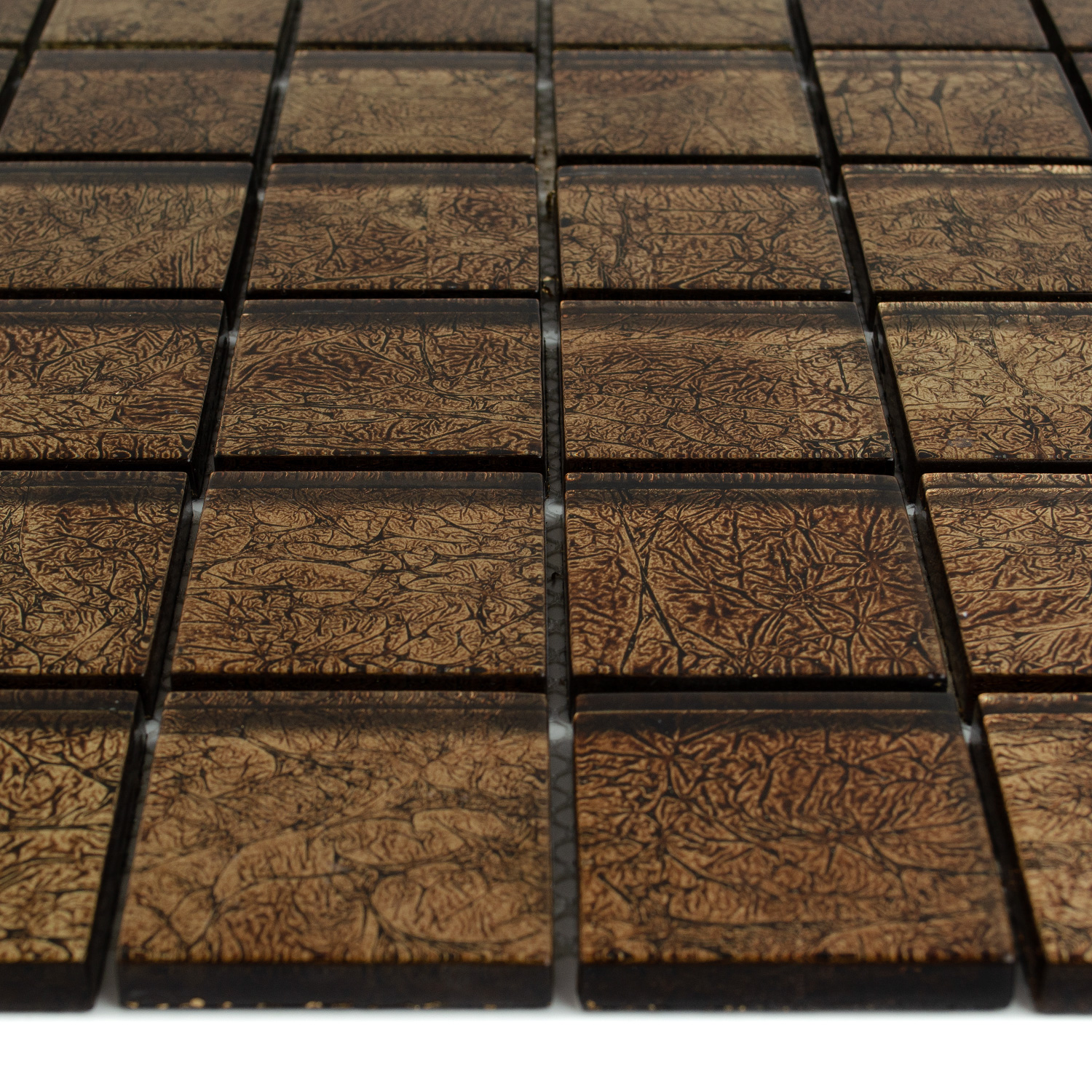 Glasmosaik Braun Metalloptik Aaliyah 48x48mm 1 Paket-BEN10218.1