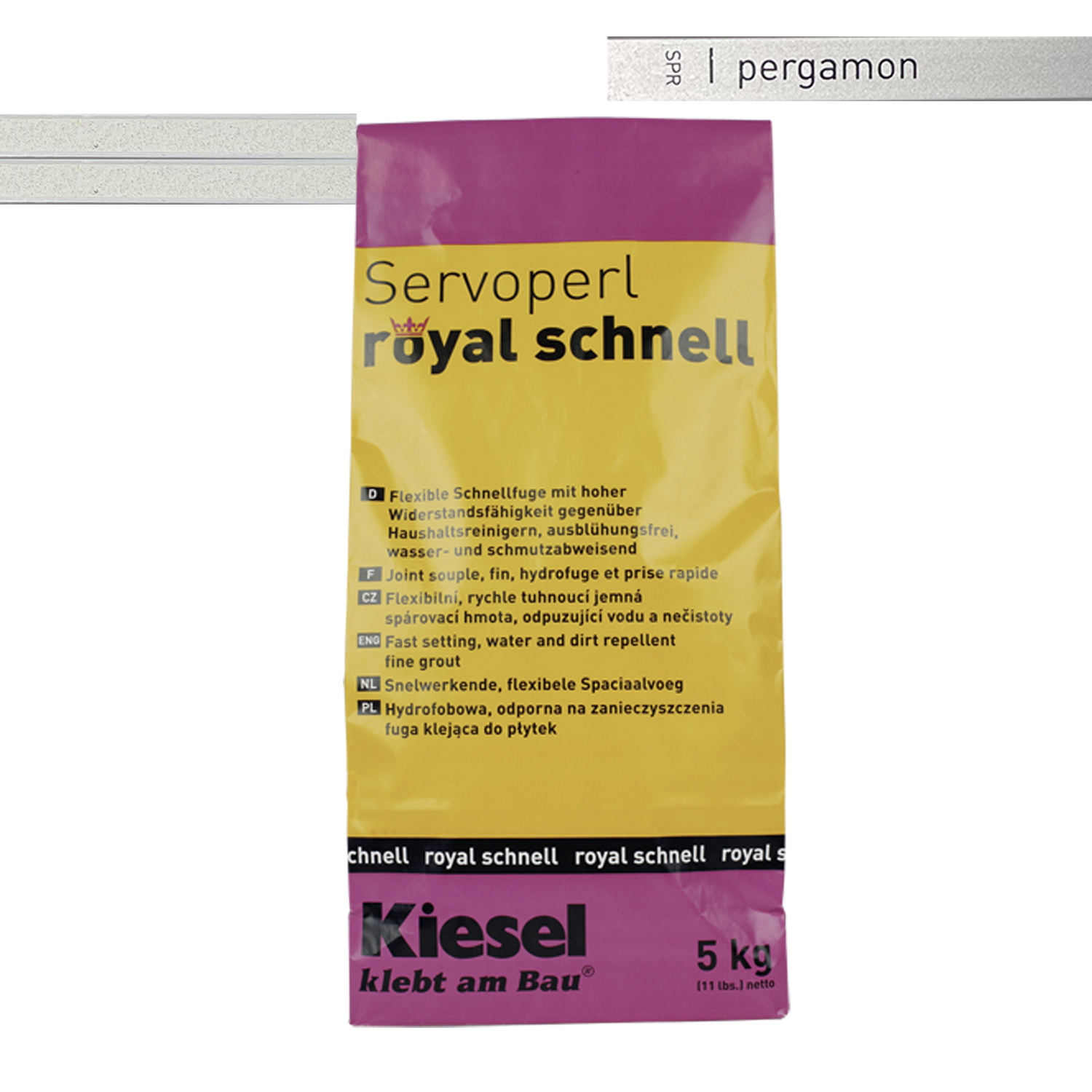 Fliesenfugen für Bodenfliesen Wandfliesen und Mosaikfliesen Servoperl royal schnell 5KG-BEN10013.3