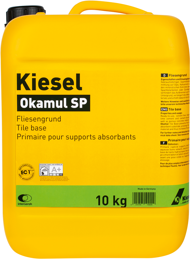 Grundierung Fliesengrund gebrauchsfertiger Dispersionsgrund lösemittelfrei Okamul SP-BEN10068 Grundierung Fliesengrund gebrauchsfertiger Dispersionsgrund lösemittelfrei Okamul SP-BEN10068