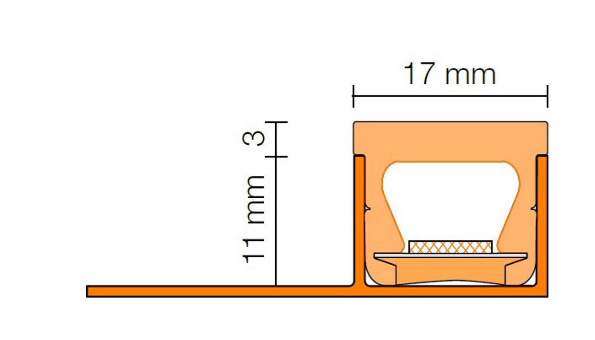 Schlüter Fliesen Profile LIPROTEC LED RGB+Weiß Bluetooth Fernbedienung 200cm-BEN10226.3