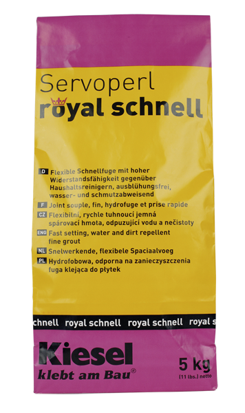 Fliesenfugen für Bodenfliesen Wandfliesen und Mosaikfliesen Servoperl royal schnell 5KG-BEN10013