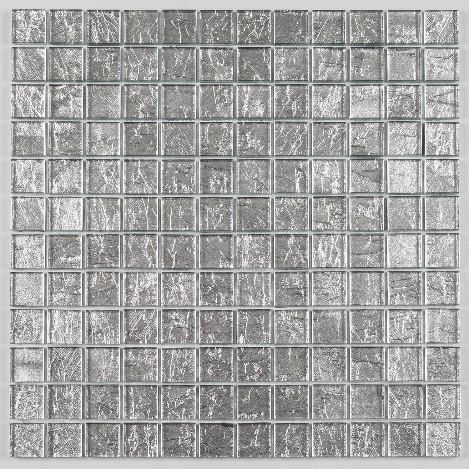 Glasmozaïek Galaxina zilver metaal effect 1 verpakking