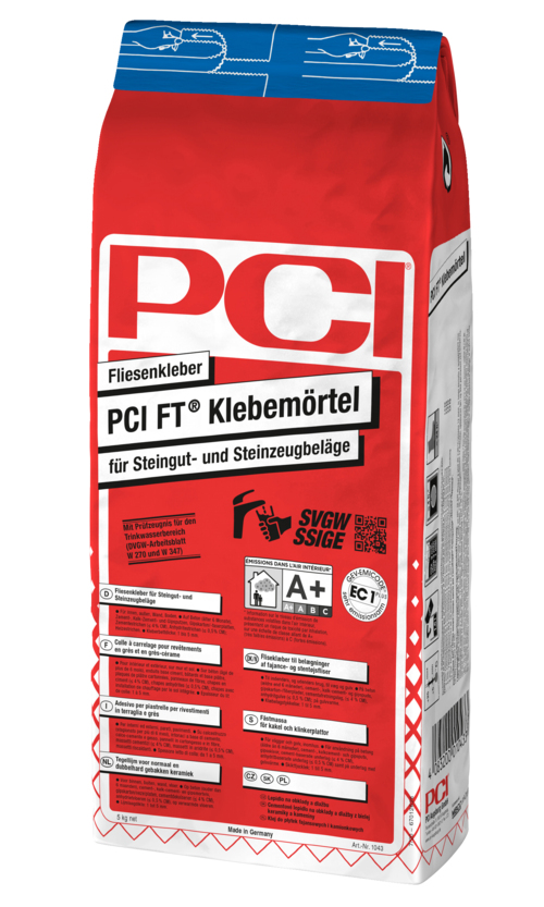 PCI FT Fliesenkleber Klebemörtel grau für Steingut- und Steinzeugbeläge-BEN10144.1