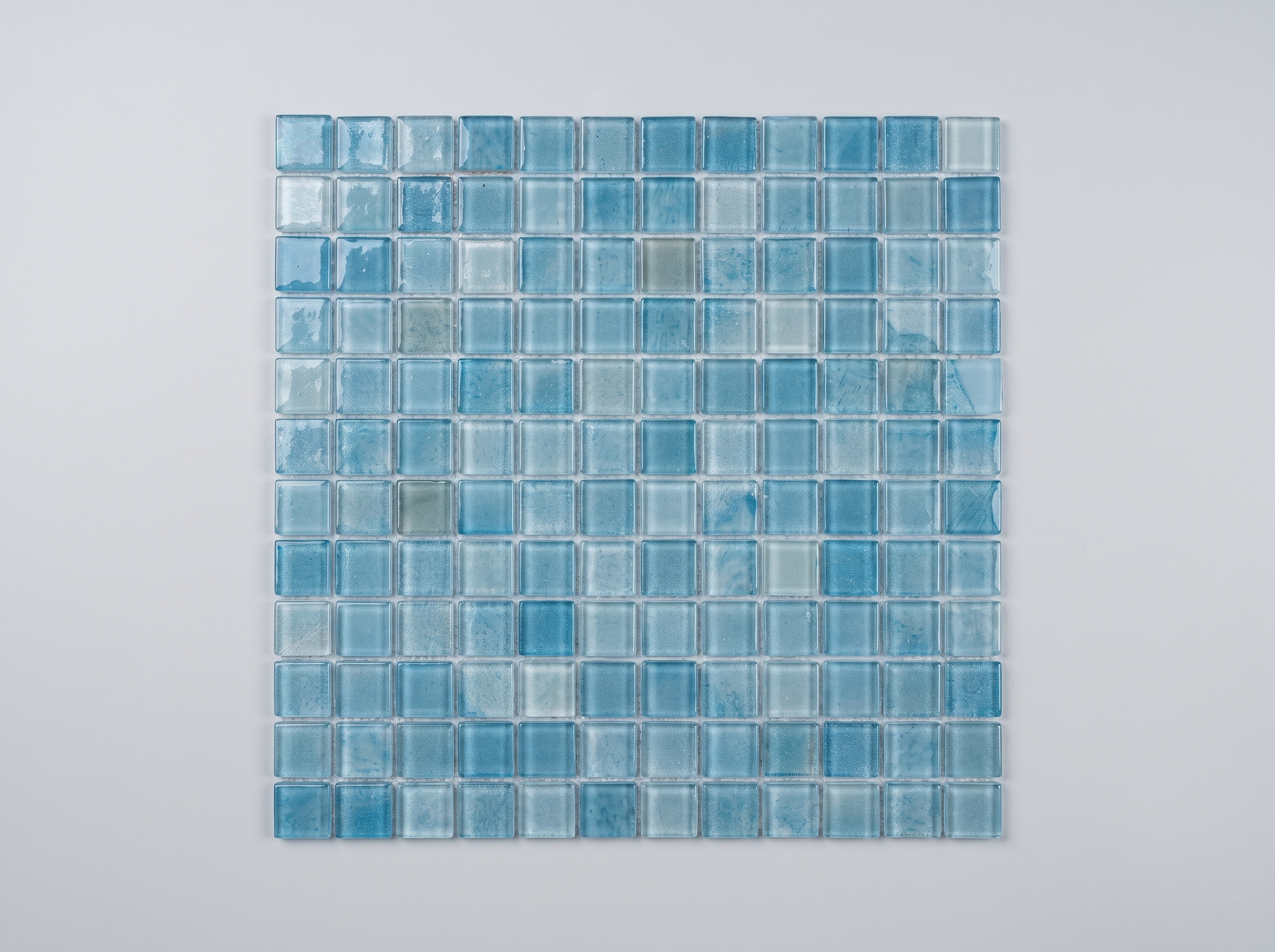 Glasmosaik Mosaikfliese Nizza  23×23×4 mm Blau