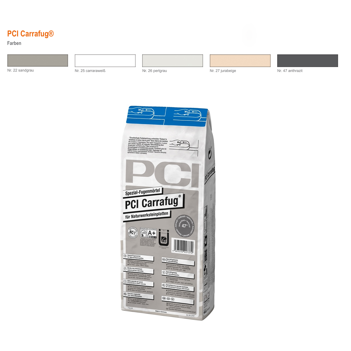 Flexfugenmörtel Für Naturwerksteinplatten und Für innen und außen PCI Carrafug-BEN10181M Flexfugenmörtel Für Naturwerksteinplatten und Für innen und außen PCI Carrafug-BEN10181M